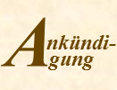 ankündigung